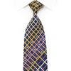 Rogers Dail Rhinestone Necktie Yellow Purple Striped On Navy