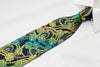 Rogers Dail Rhinestone Silk Necktie Roses On Black With 