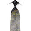 Silver Geometric Gold Striped On Black With Sparkles 