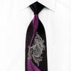 Smalto Men’s Crystal Rhinestone Silk Necktie Paisley & Waves