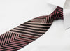 Tino Cosma Rhinestone Necktie Purple Chevron Striped On 