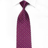 Ungaro Men’s Crystal Silk Necktie Mauve Micro Squares On 