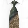 Ungaro Men’s Crystal Tie Gold Mandala Green Geometric On 