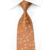 Valentino Rich Men’s Rhinestone Silk Tie Filigree On Orange 