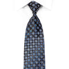Verdi Rhinestone Tie Geometric On Navy With Silver Sparkles 
