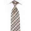 Vigevano Necktie Scotty Dogs On Silver Plaid With 